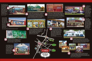 The light board at the Visitor Center gives a great preview of what "Route 66 Mural City" has to offer.
