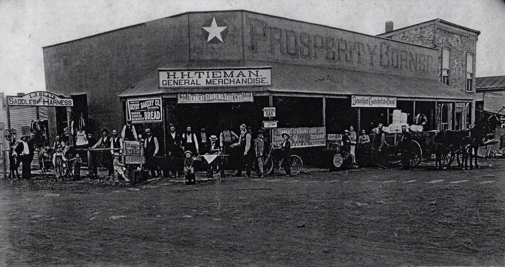 Properity Corner was a popular turn-of-the-century gathering place.