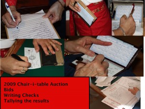The bidding was brisk.  At the end, the checkbooks came out, and the final results were tallied.