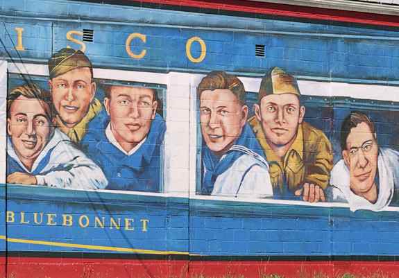 The Blue Bonnet train took many of Cuba's young men away to WW II. 