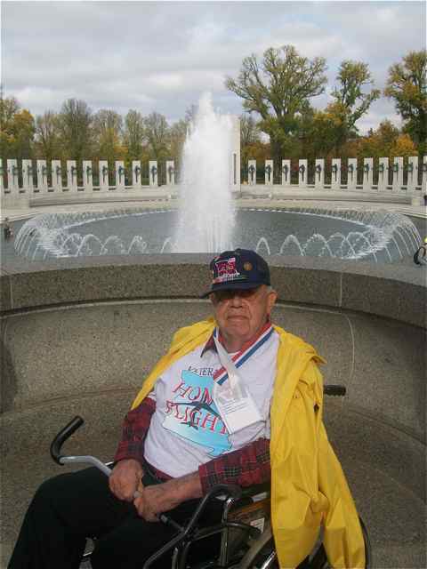 Daehn's contribution to his country during WW II earned him his seat on the Honor Flight.