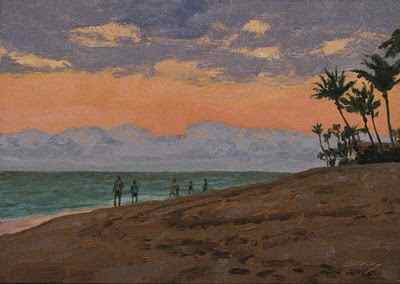 Evening, Kahana Beach Don Gray, artist