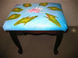 This colorful stool can brighten up your home.