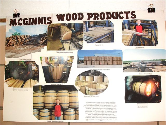 McGinnis Wood Products is a local business that still produces wooden barrels.