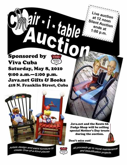2010 Chair-i-table Auction Flyer Cuba, MO