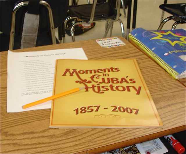 Moments in Cuba's History is one of the books that the 4th graders use.