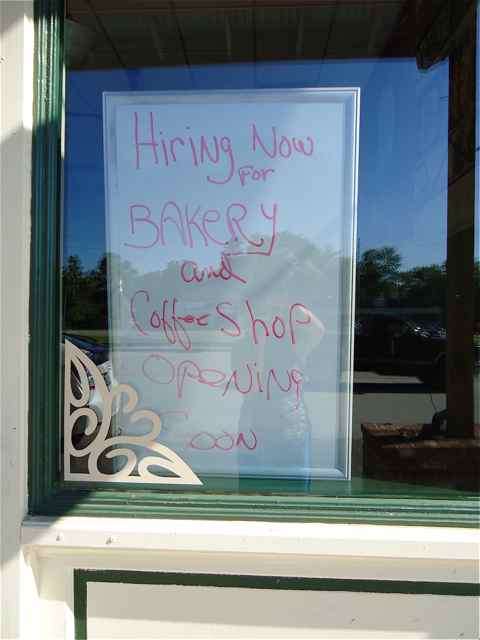 The Bakery & Cafe needs a few good workers.