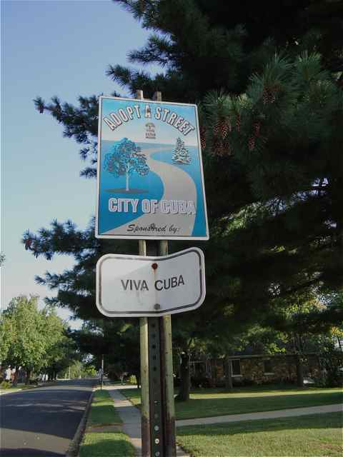 Viva Cuba's old Adopt-a-Street sign on Smith Street is bent. We will get a new sign and pick up trash on the section from Alps to Recklein Auditorium.