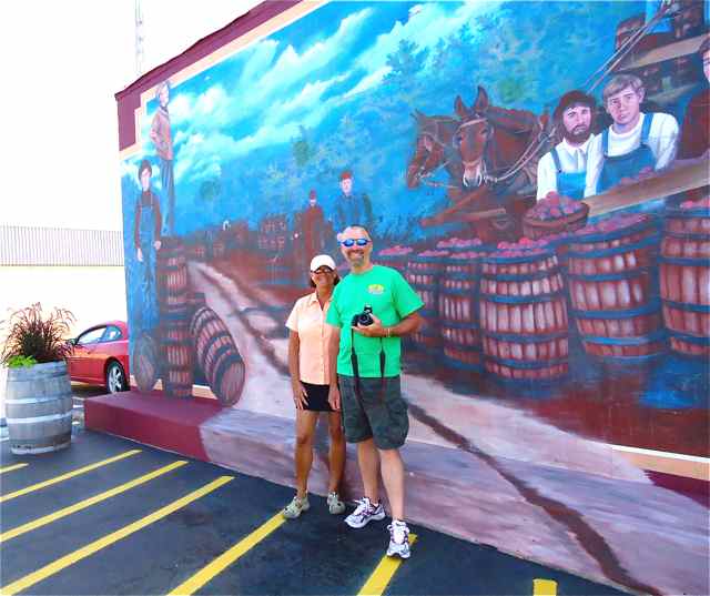 This couple from Nunica, Michigan were traveling on and off Route 66.