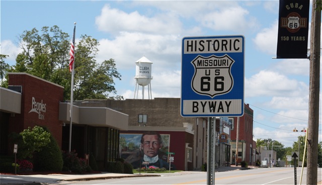 Historic Rt. 66 Byway sign