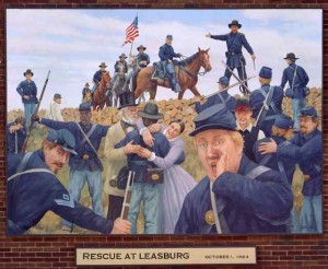 Leasburg panel of Civil War Murals