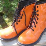 Orange boots