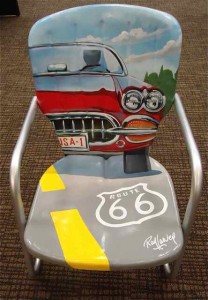 Cuba, Missouri Artist Ray Harvey Route 66 Chair