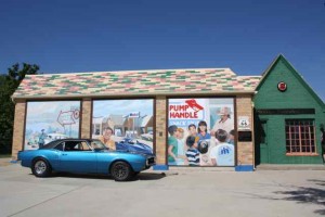 Restored Phillips 66 Station in Cuba, MO on Route 66