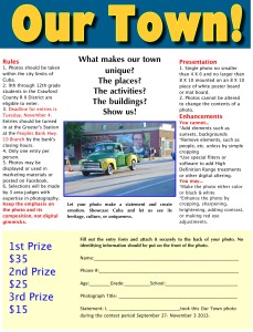 Cuba area high school students are invited to enter this photo contest.