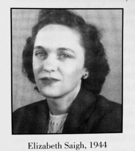 Elizabeth Saigh, 1944
